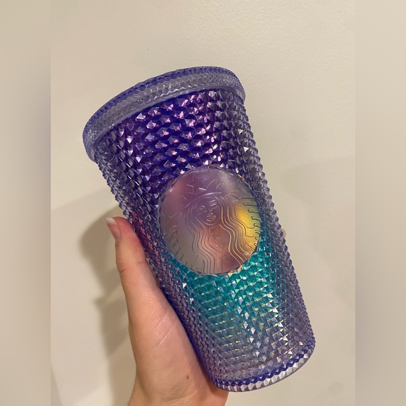 Starbucks Purple Blue Studded Cold Cup Size 16oz - Picture 2 of 3